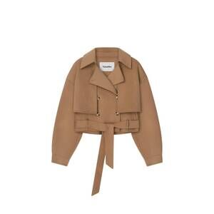 NEW NANUSHKA satoyogito cropped jacket in camel